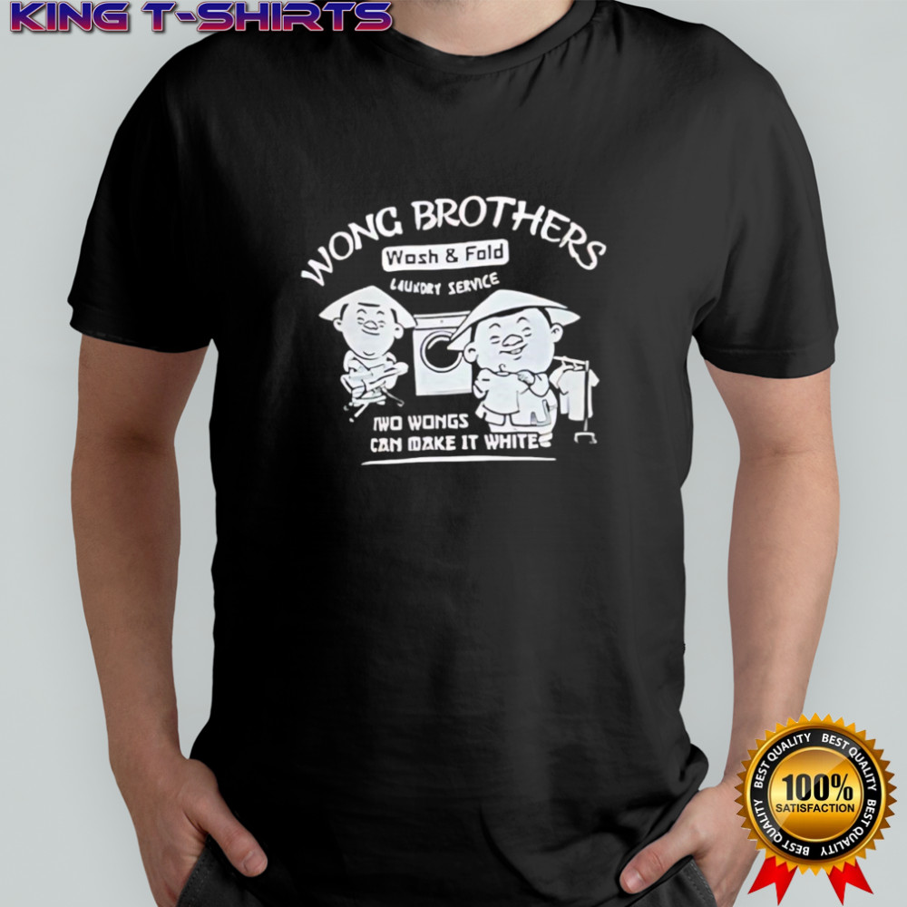 Wong brothers wash and fold shirt