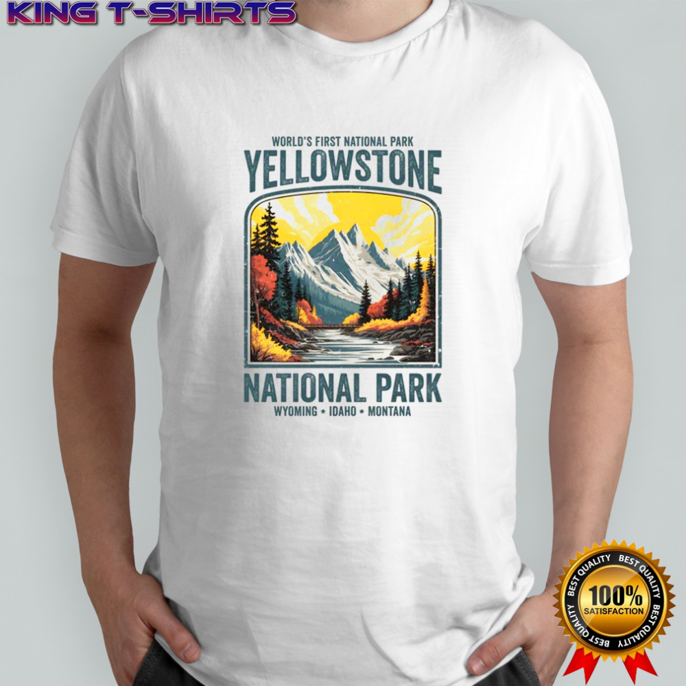 Yellowstone National Park Vintage Hiking Camping Nature shirt Yellowstone National Park Vintage Hiking Camping Nature shirt