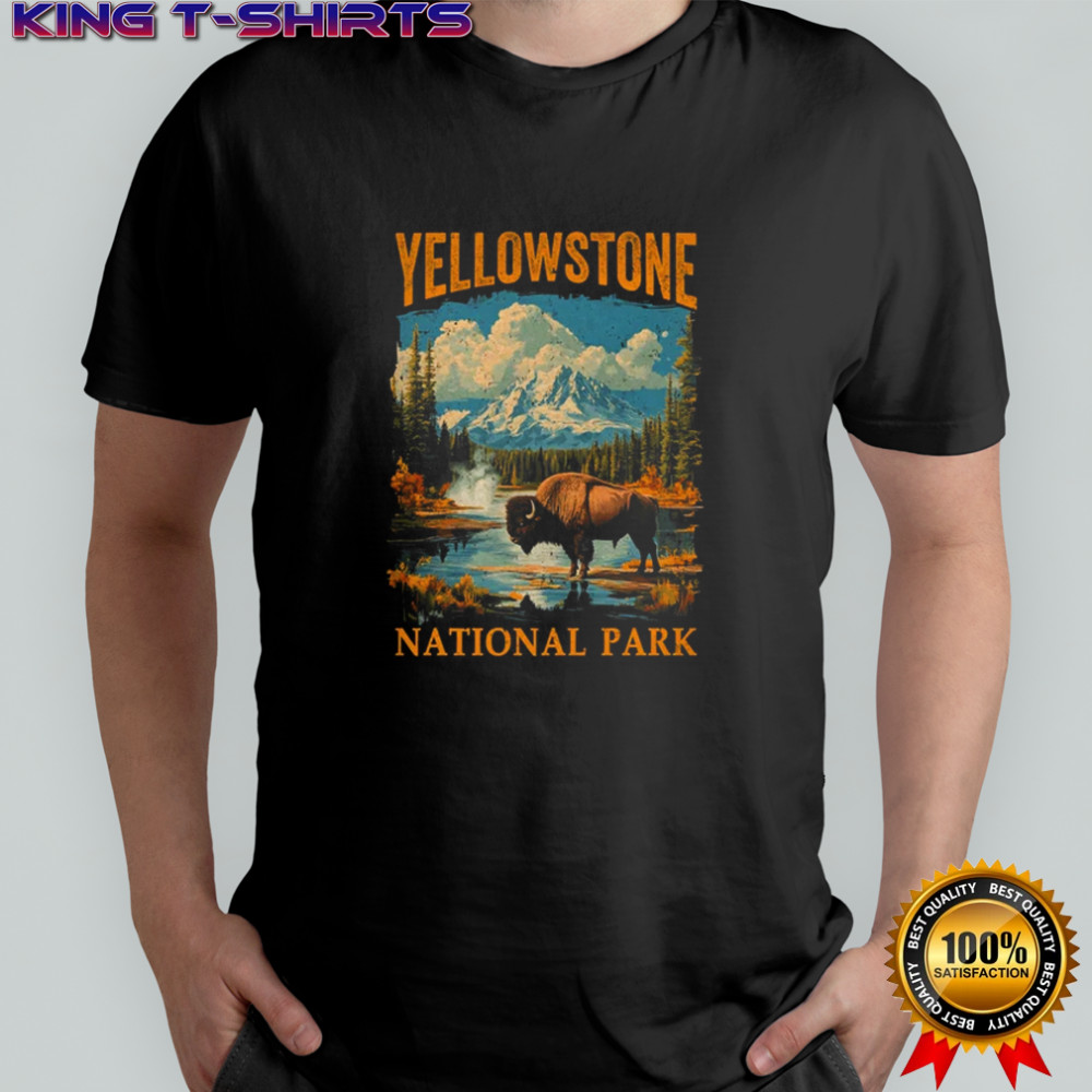 Yellowstone National Park Vintage Hiking Camping shirt