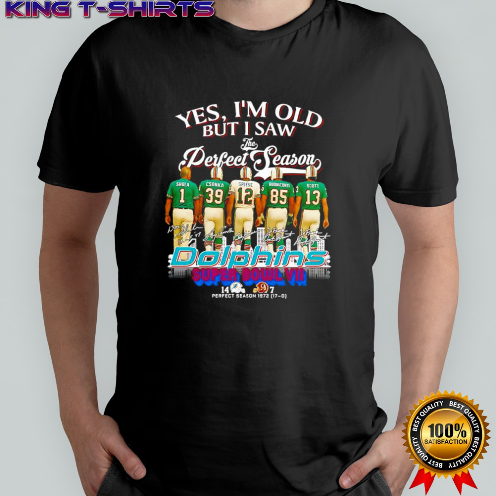 Yes I’m old but I saw Miami Dolphins Super Bowl VII signature shirt