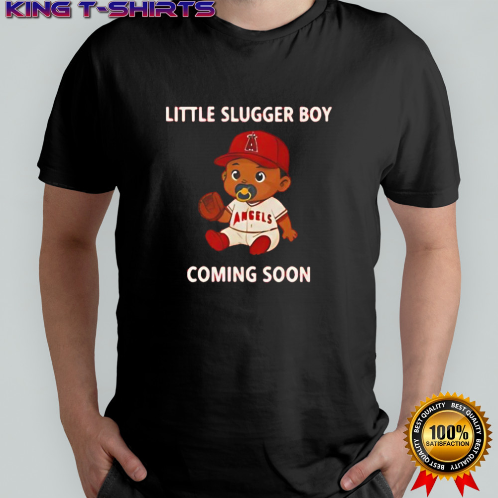 Yusei Kikuchi Little Slugger Boy Coming Soon Los Angeles Angels T-Shirt