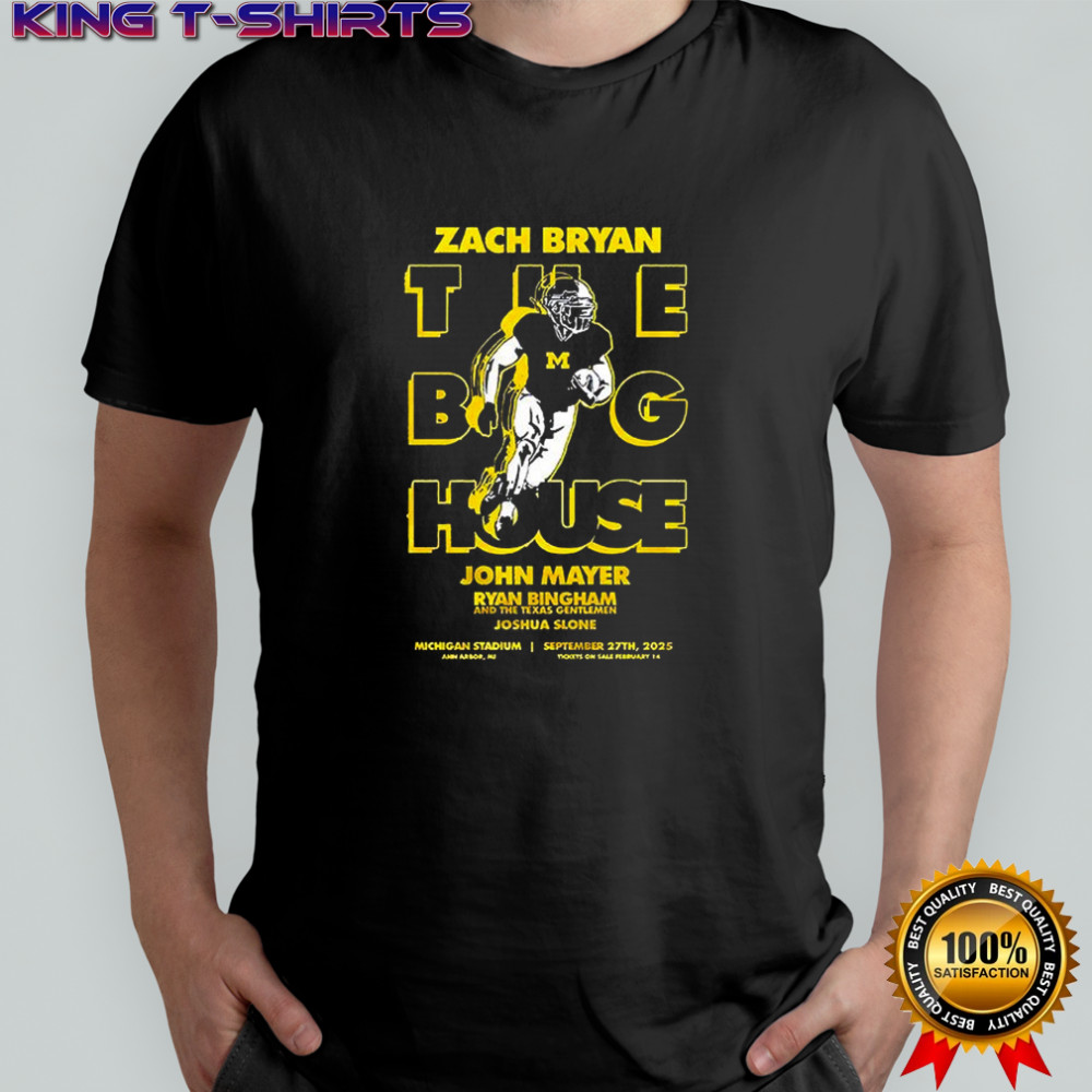 Zach Bryan the big house John Mayer shirt