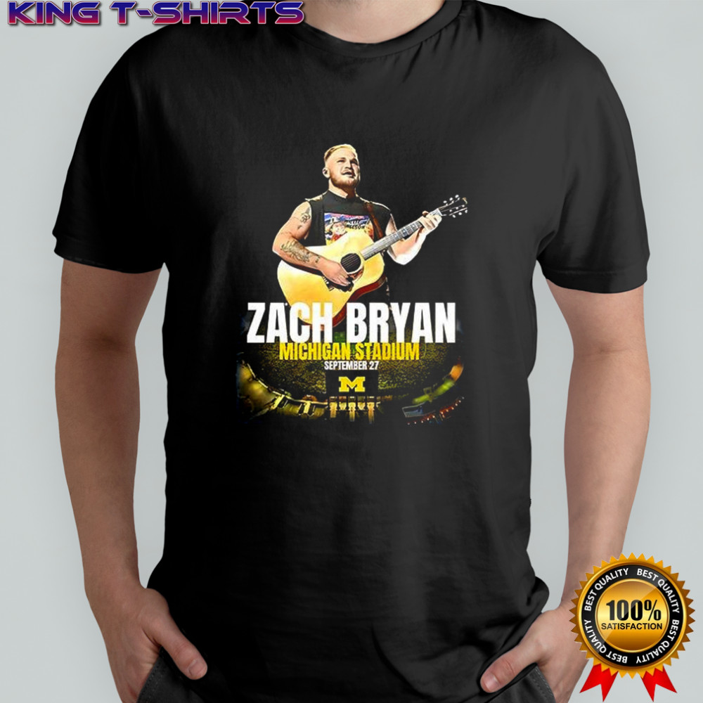 Zach Bryan The Quittin’ Time Tour 2025 Michigan Stadium shirt