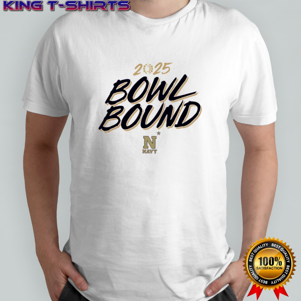 2025 Bowl Bound Navy Midshipmen logo shirt
