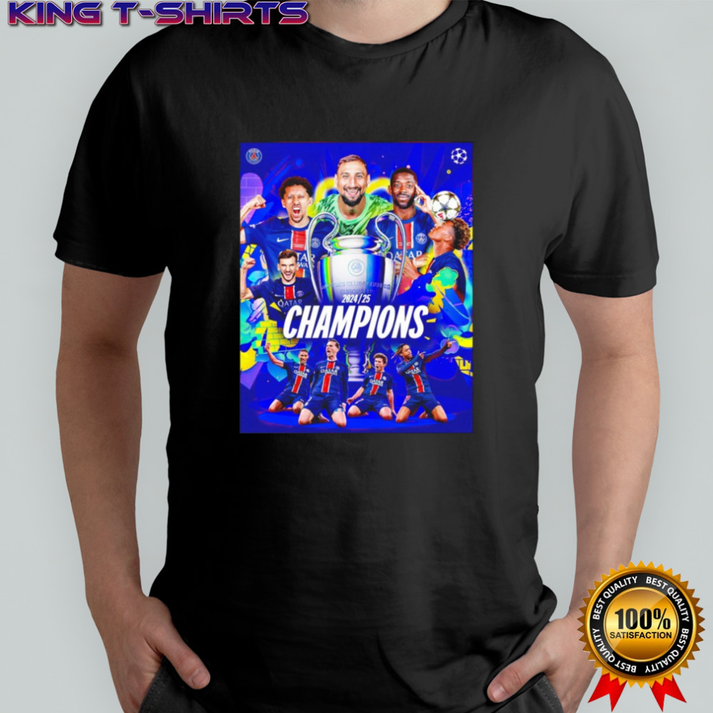 2025 UEFA Champions League winners Paris Saint-Germain shirt
