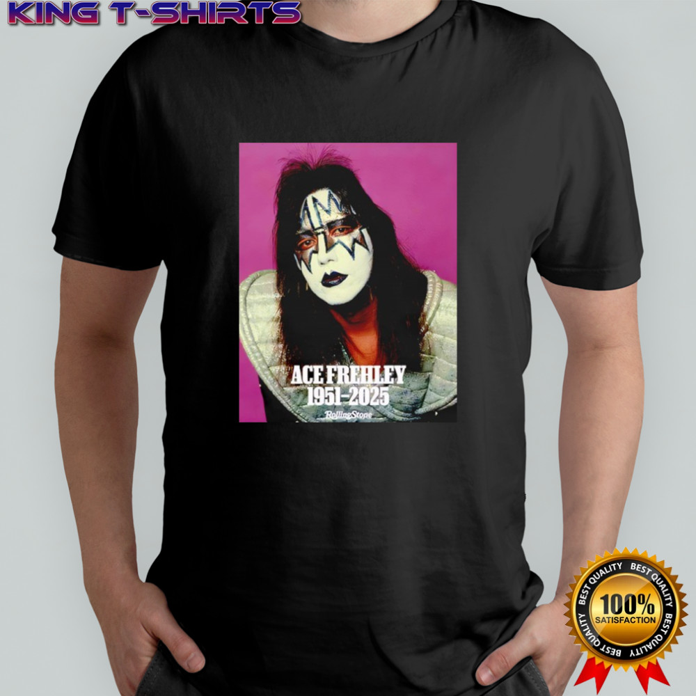 Ace Frehley The Wild Spaceman Of Kiss 1951-2025 Tribute Photo shirt