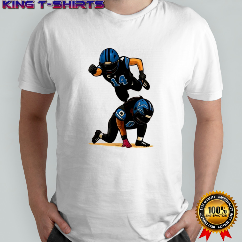 Amon Ra St Brown Jahmyr Gibbs Detroit Football Celebration shirt