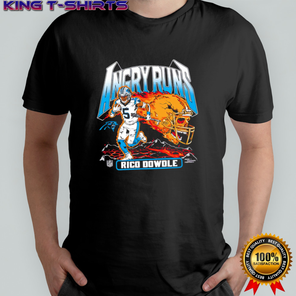 Angry Runs Rico Dowdle Carolina Panthers graphic shirt