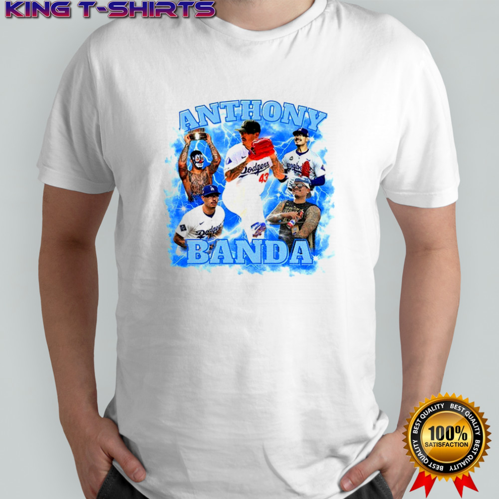 Anthony Banda Los Angeles Dodgers Baseball MLB storm graphic shirt
