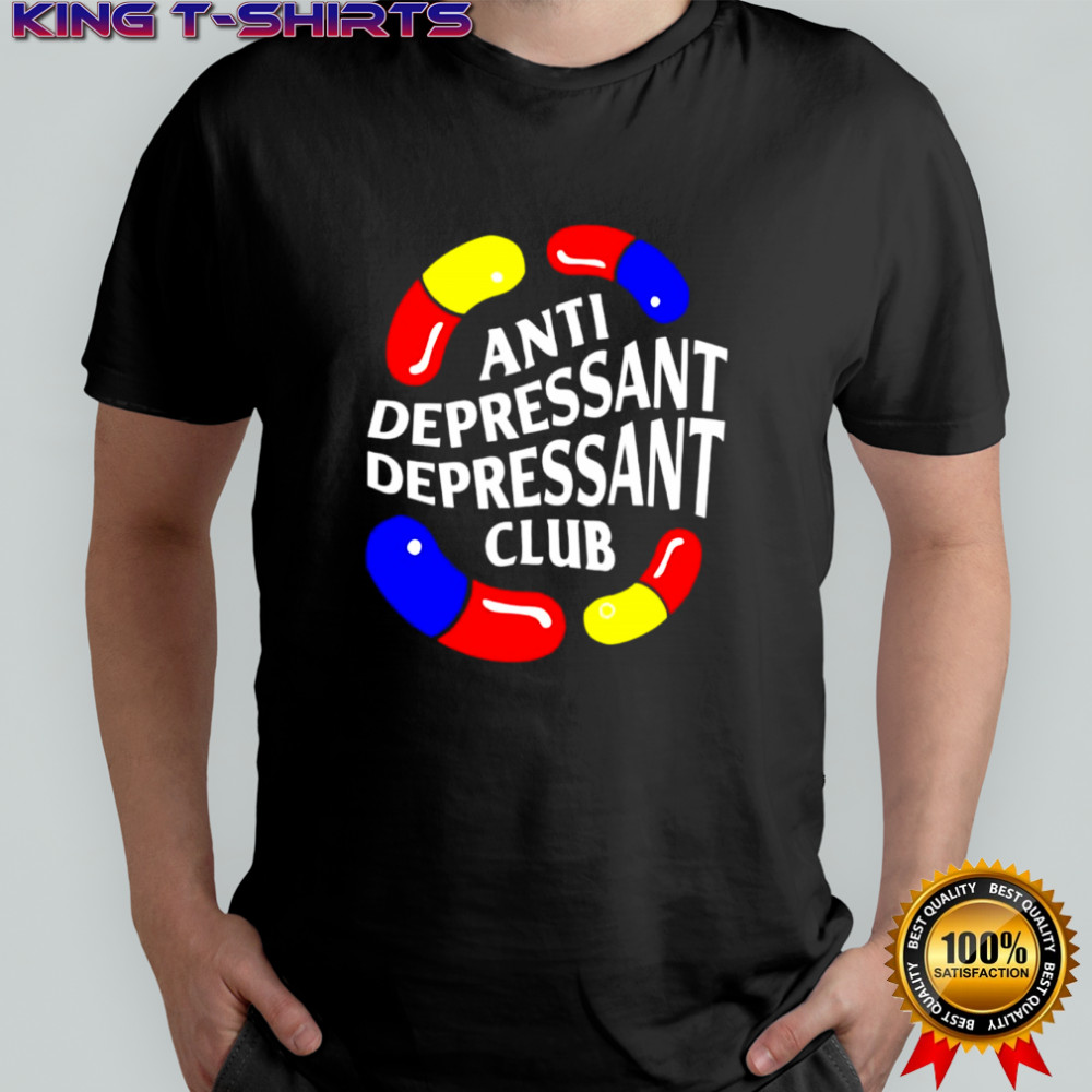 Anti Depressant Depressant Club logo shirt