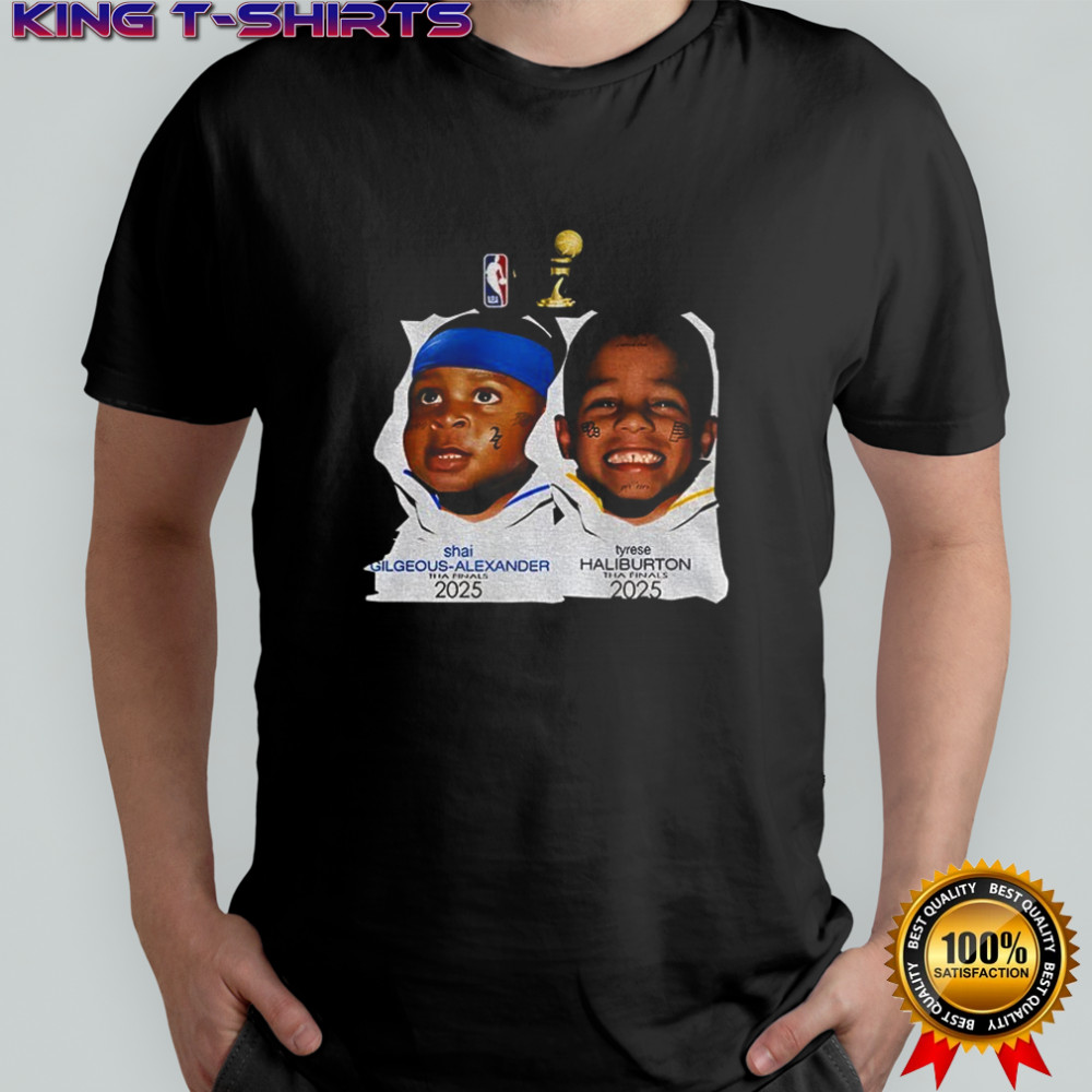 Baby Shai Gilgeous-Alexander x Tyrese Haliburton NBA Finals 2025 shirt