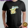 Baby Yoda with Savannah Bananas baseball team shirt