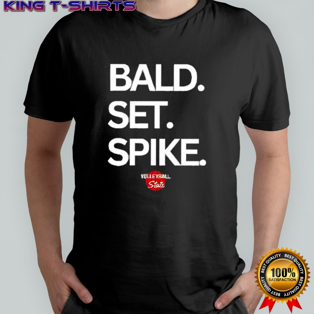 Bald Set Spike Yolleyball State logo shirt