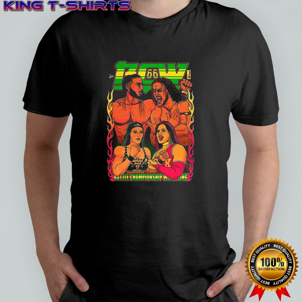 BCW 66 battle championship wrestling shirt