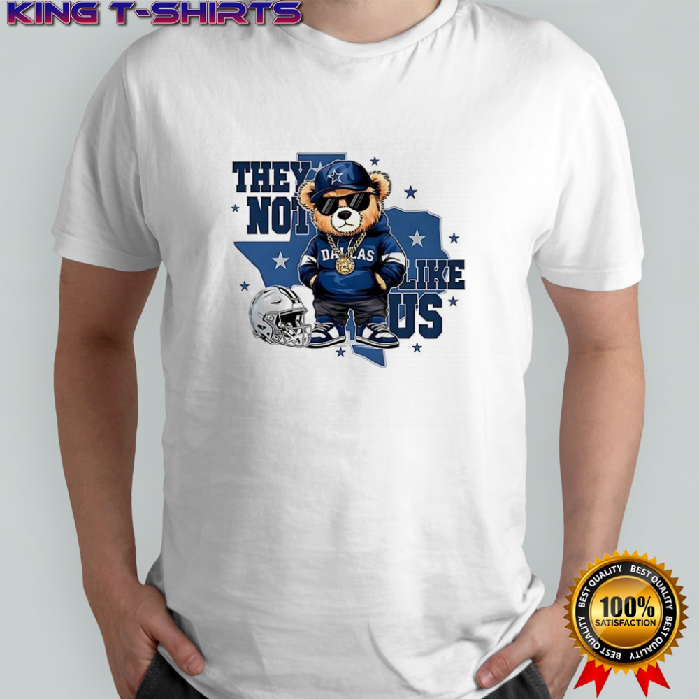 Bear Dallas Cowboys football they not like US helmet shirt