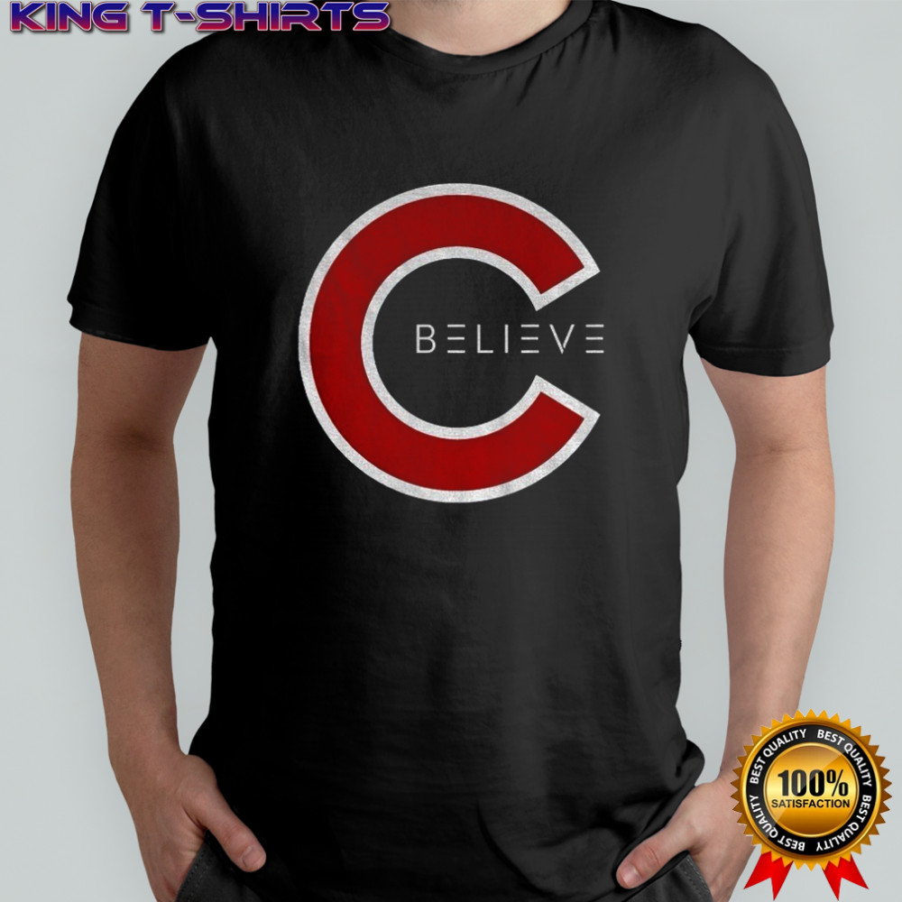 Believe Chicago Cubs logo parody 2025 shirt