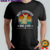 Best Schnauzer Dad Ever Vintage Retro Sunset T-Shirt