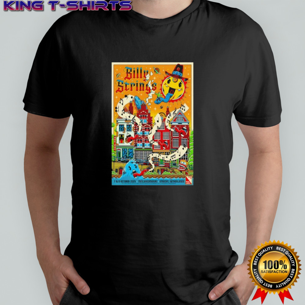 Billy Strings TivoliVredenburg Utrecht NL Tour 2025 Poster shirt