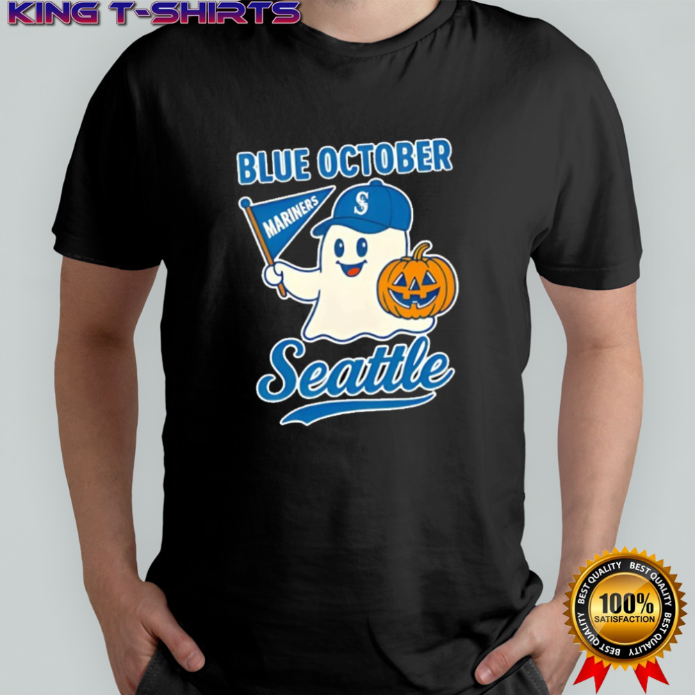 Blue October Seattle Mariners Halloween Ghost shirt
