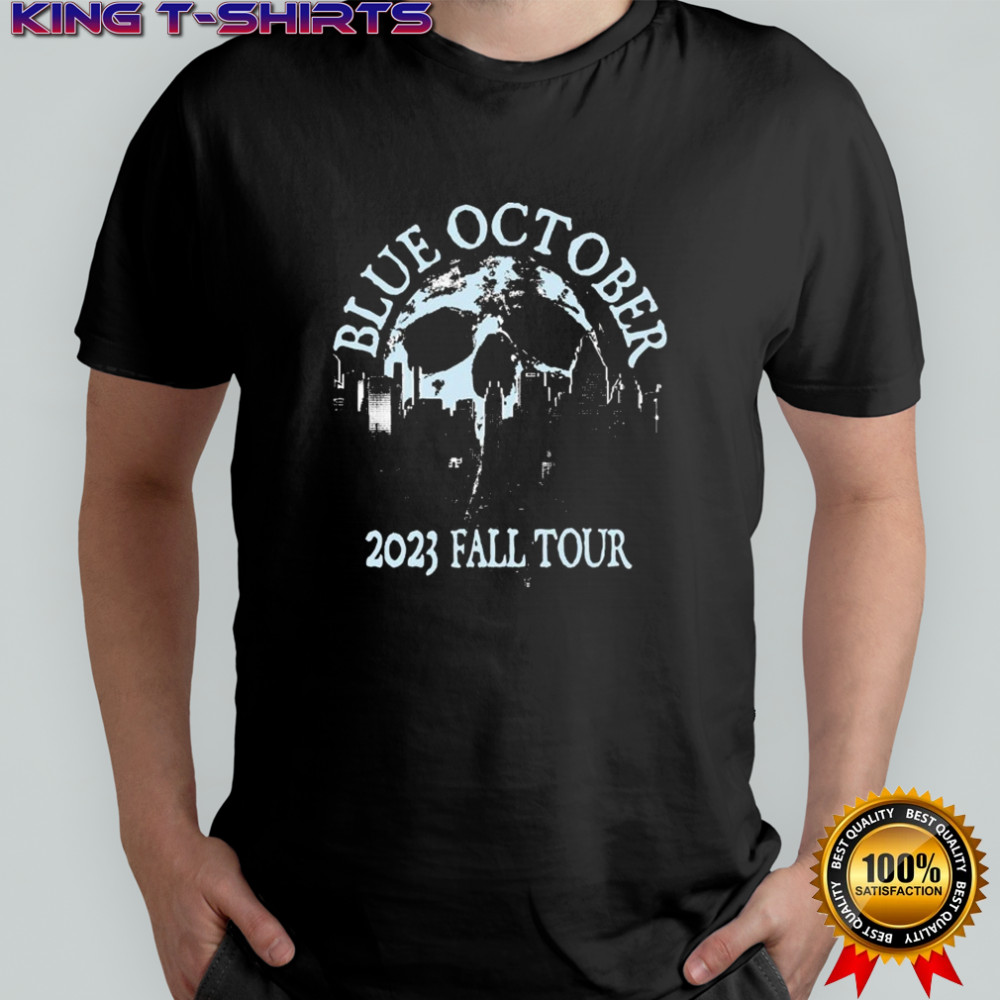 Blue October Skull Skyline 2023 Fall Tour T-shirt