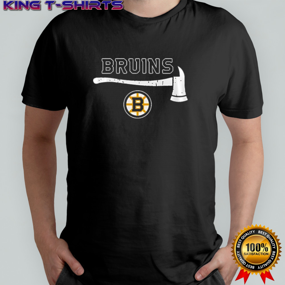 Boston Bruins firefighter application day logo shirt