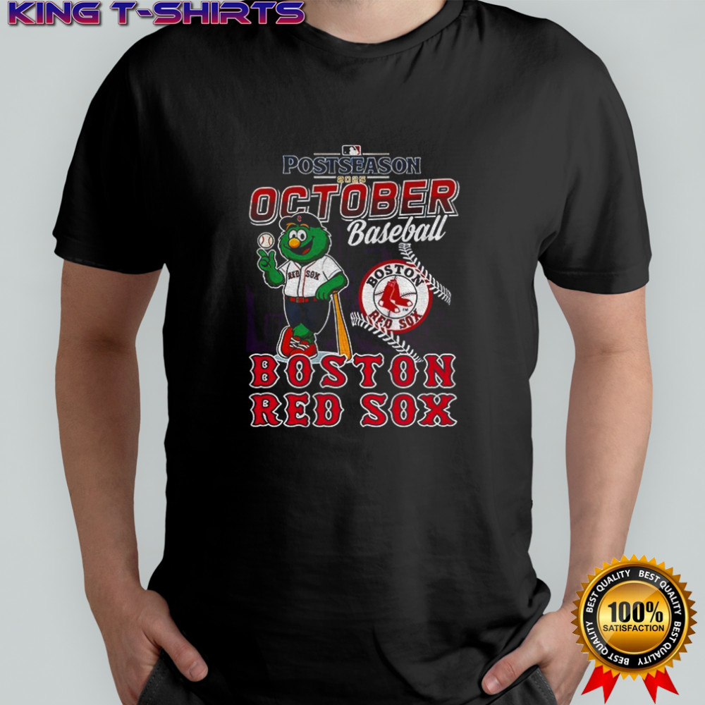 Boston Red Sox 2025 Postseason October Baseball Mascot shirt
