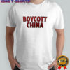 Boycott China graphic shirt