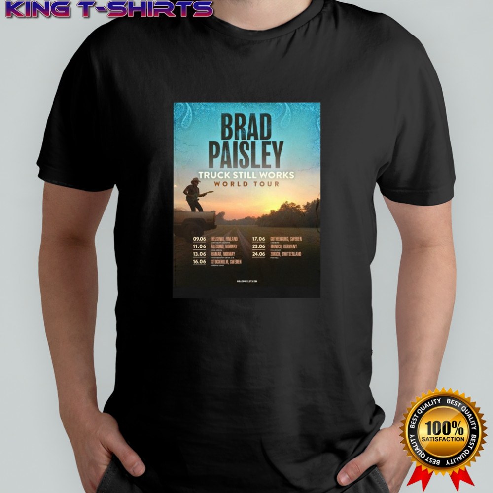 Brad Paisley The Truck Still Works World Tour 2026 T-Shirt