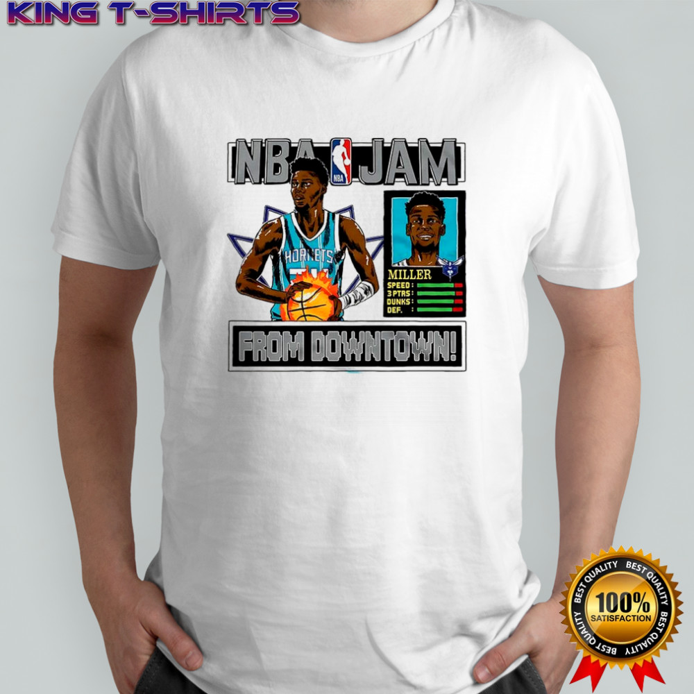Brandon Miller Charlotte Hornets NBA from downtown classic video game shirt