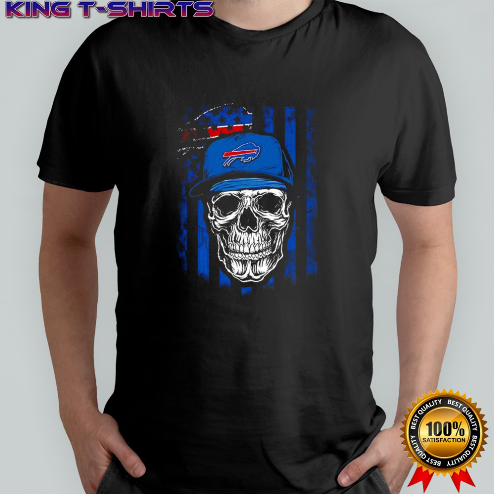 Buffalo Bills NFL skull American flag football lover shirt