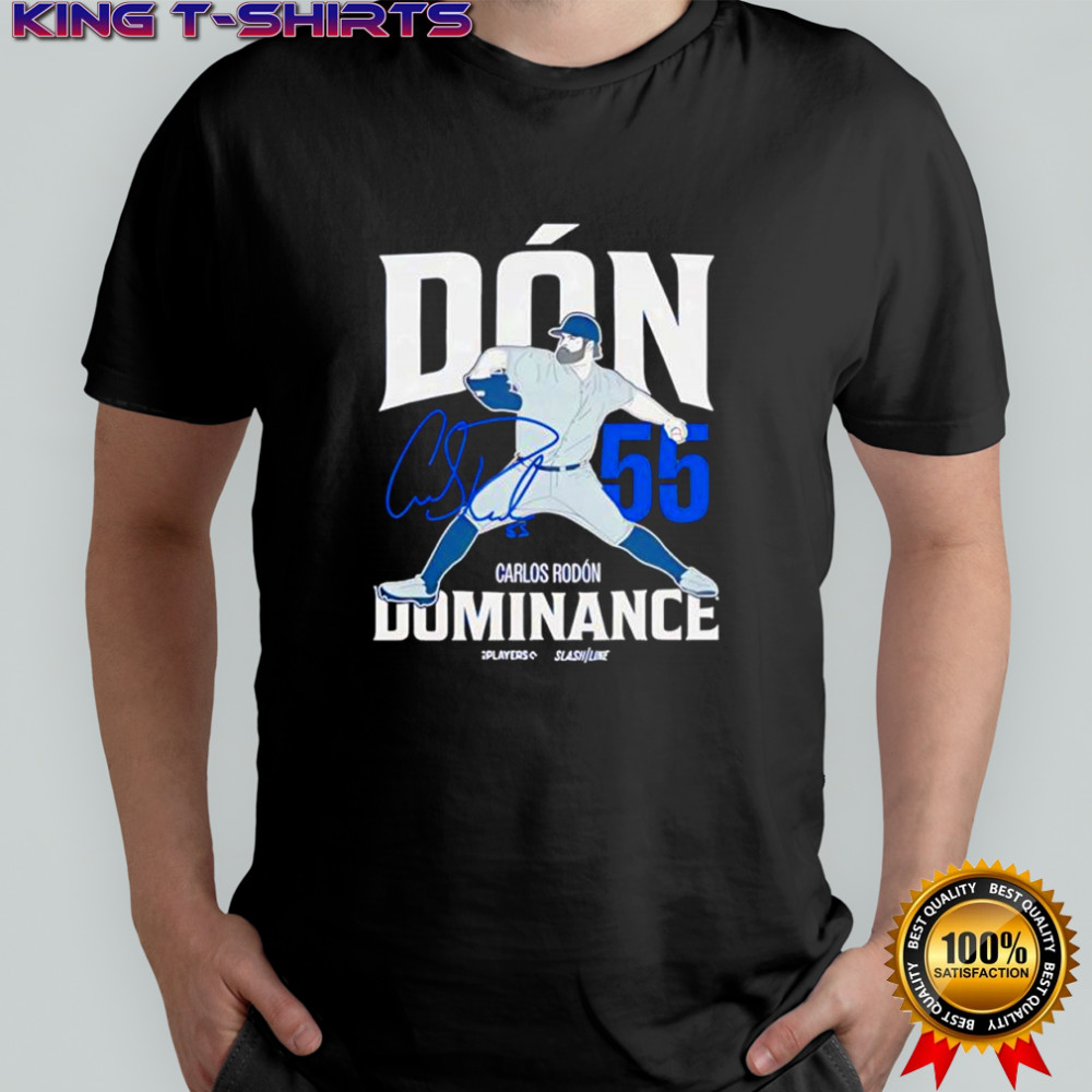Carlos Rodón Dón Dominance number 55 signature graphic shirt