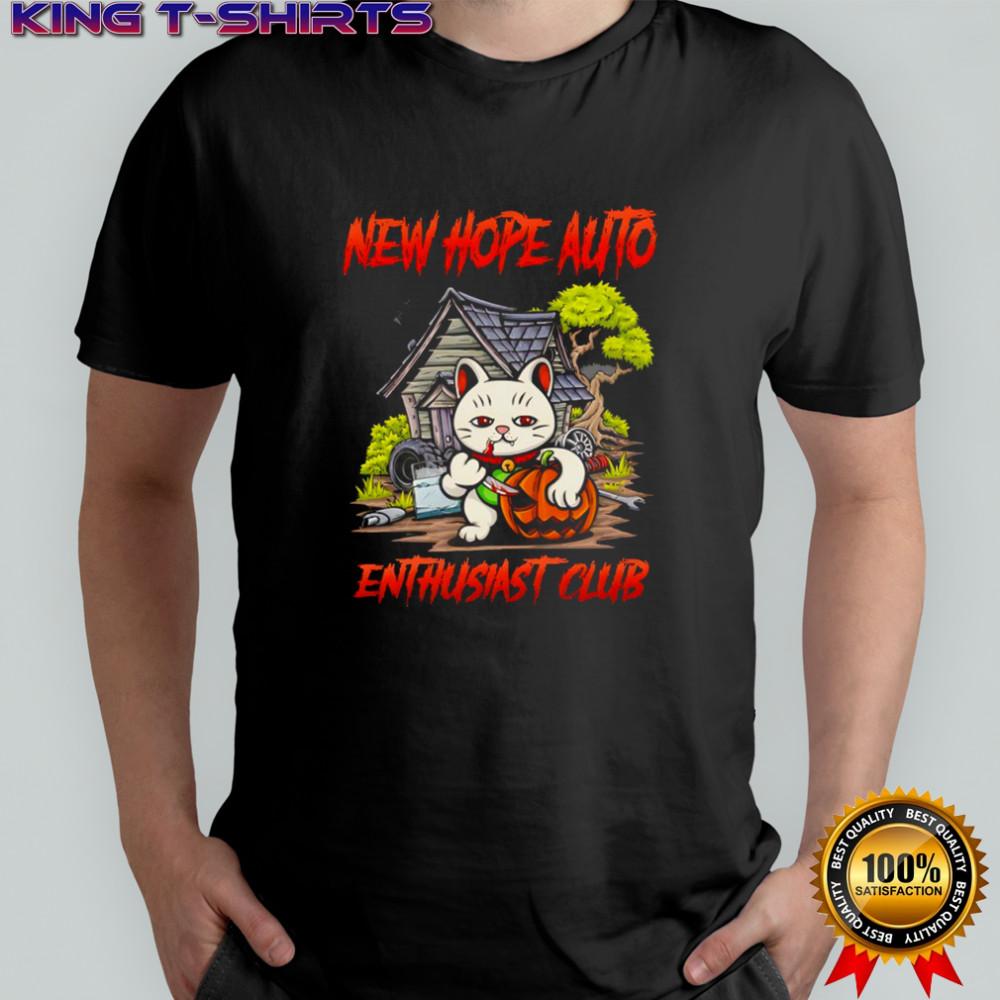Cat new hope auto enthusiast club Halloween shirt
