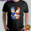 Charlie Brown and Snoopy x Dallas Cowboys and Texas Longhorns shirt