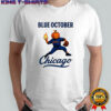 Chicago Cubs baseball blue october pumpkin head Halloween shirts