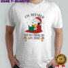 Chrismas Snoopy and Woodstock i’m retired not my problem any more shirt
