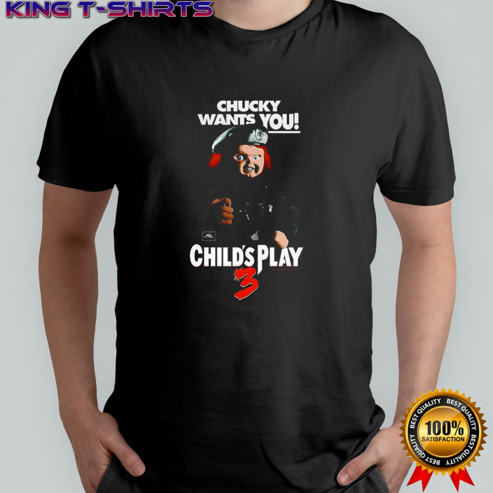 Chucky want you Child’s Play 3 Halloween characters shirt