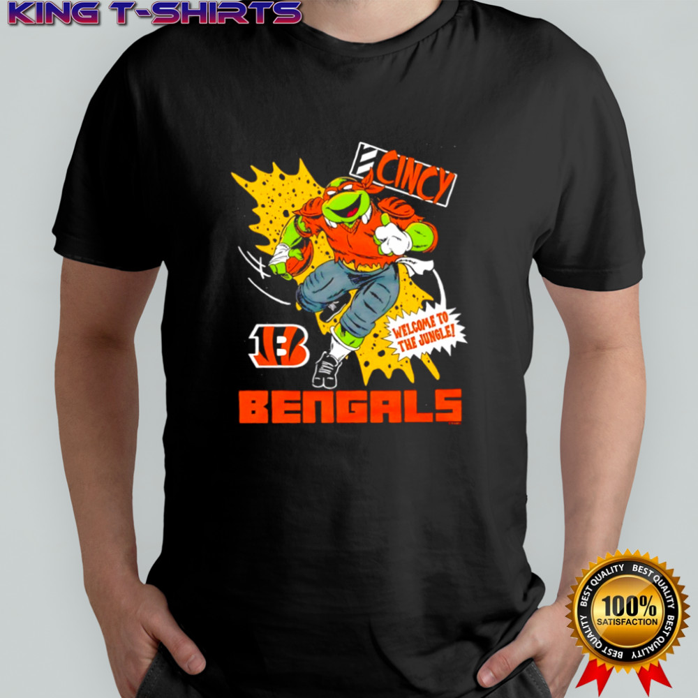 Cincinnati Bengals Teenage Mutant Ninja Turtles Michelangelo Welcome to the Jungle shirt