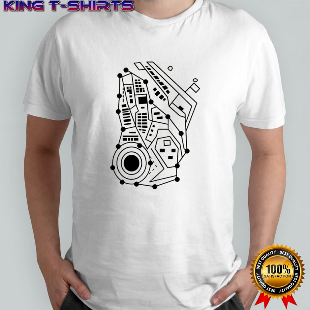 Circuit board pattern design shirt