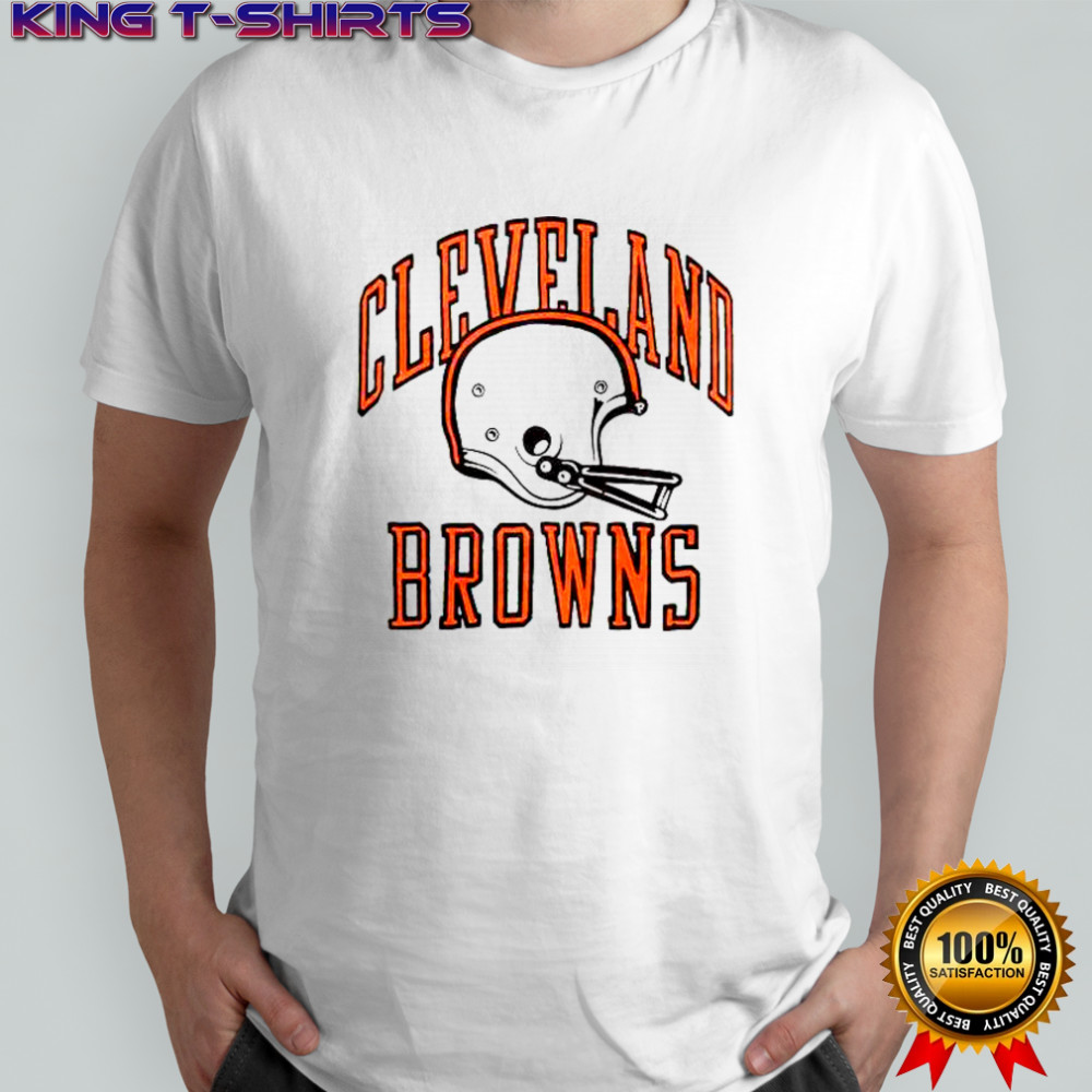Cleveland Browns White Helmet T-Shirt