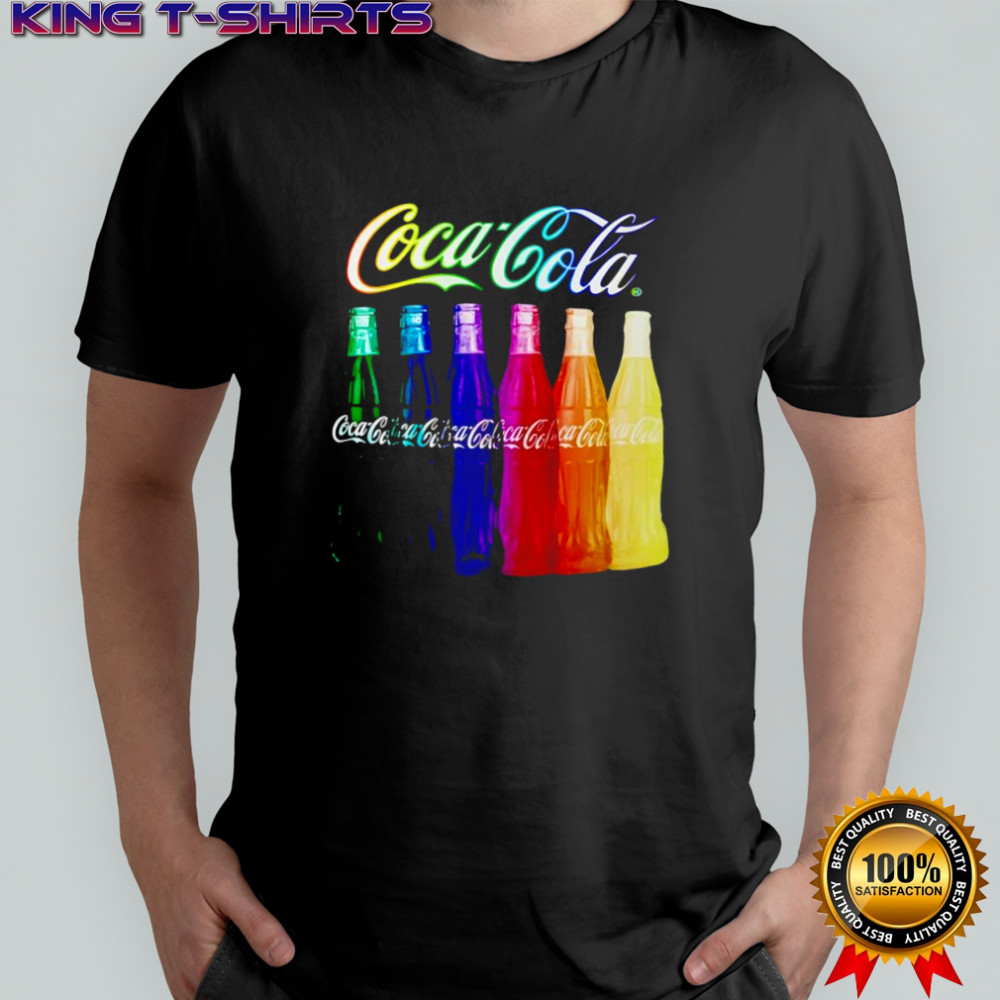 Coca-Cola Rainbow Multi Bottles Shirt