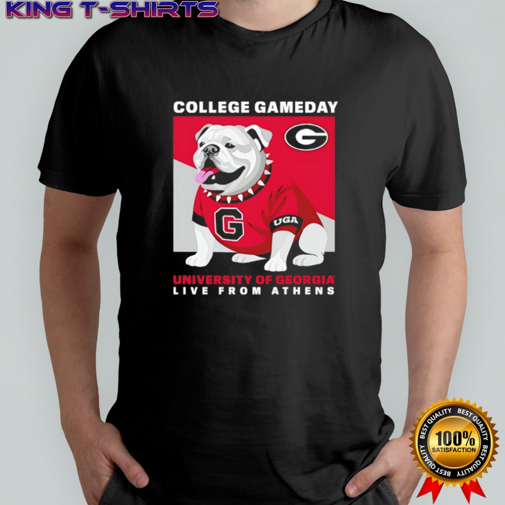 College GameDay Georgia Mascot University live from athens shirt