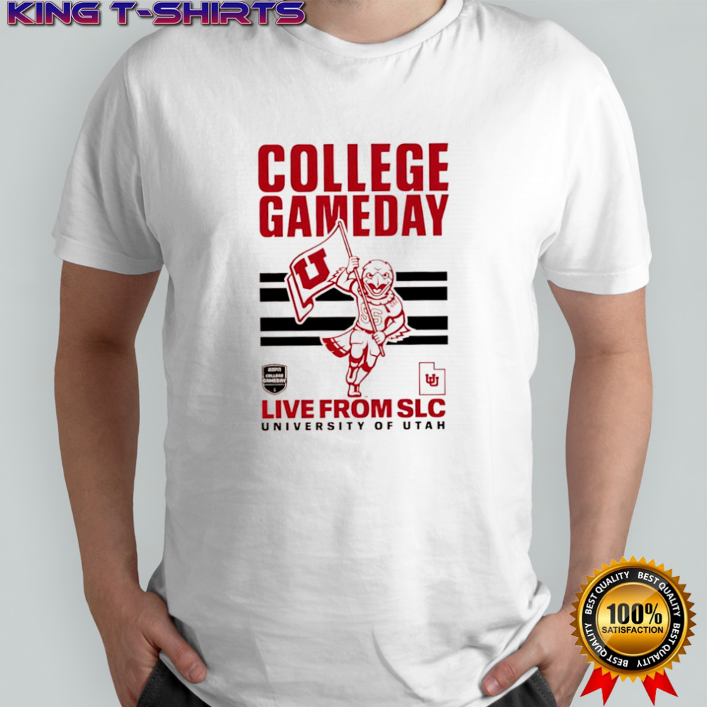 College GameDay Live from Salt Lake City University of Utah Utes mascot shirt