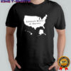 Colonized States of America map shirt