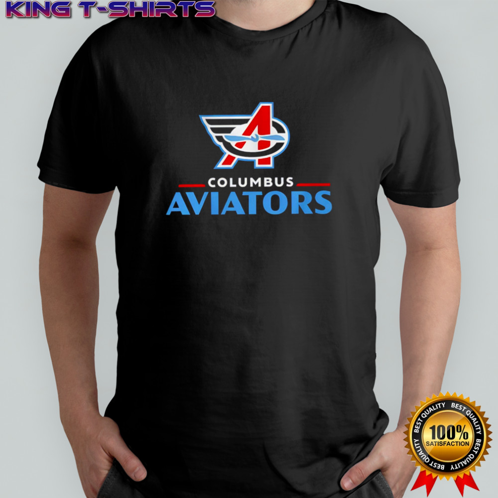 Columbus Aviator Lockup Logo style shirt