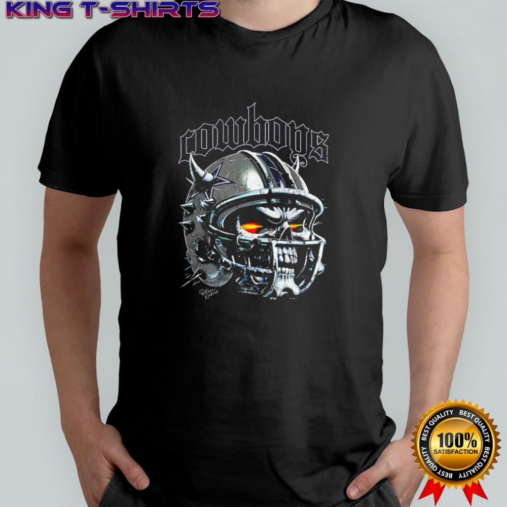 Dallas Cowboys football skull helmet Halloween shirt