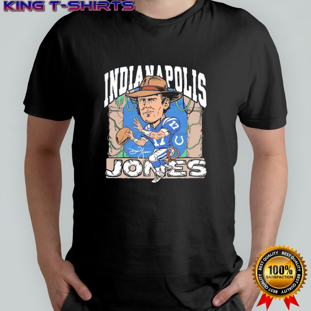 Daniel Jones Indianapolis Colts Indianapolis Jones signature logo shirt