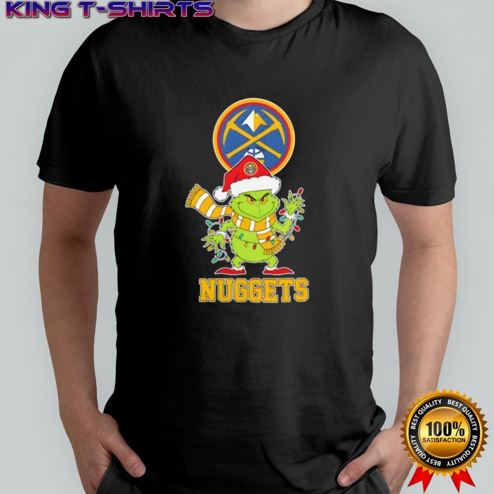 Denver Nuggets Christmas Grinch Santa Holiday shirt
