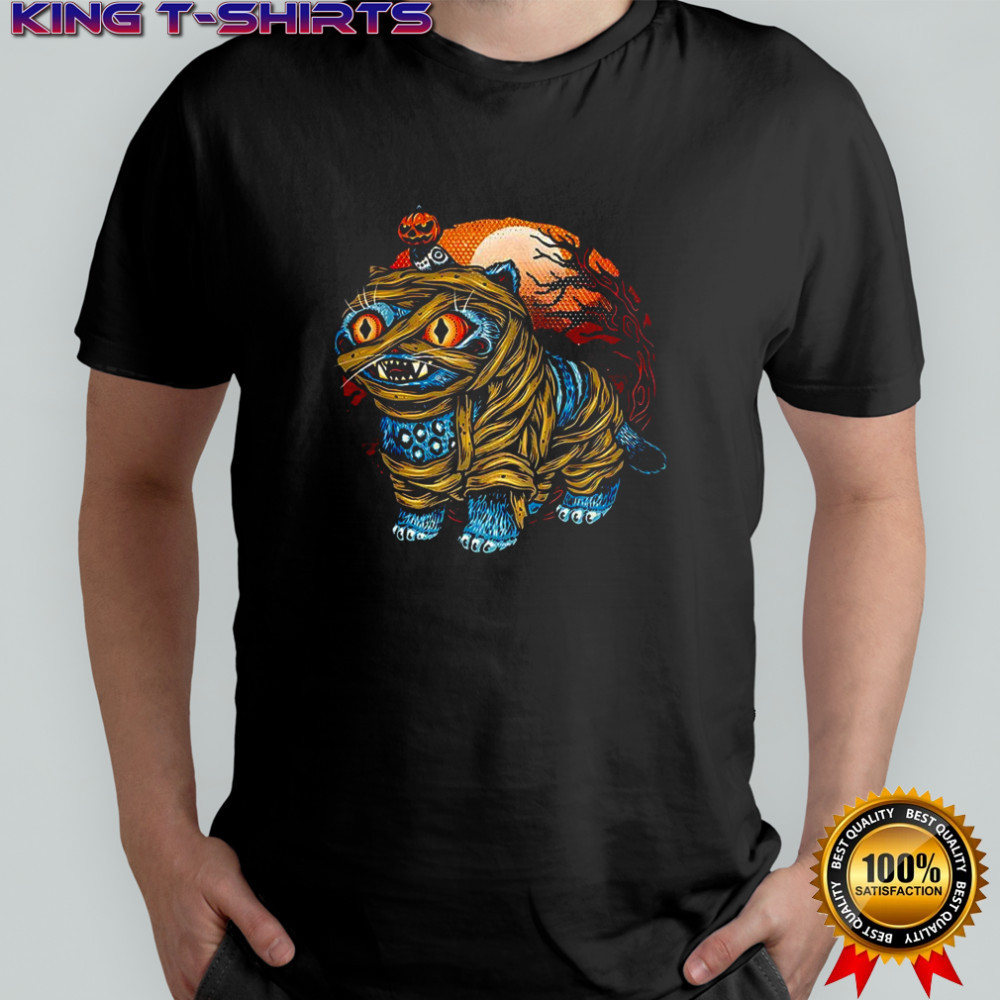 Derpy tiger Mummy and Sussie pumpkin head Halloween shirt