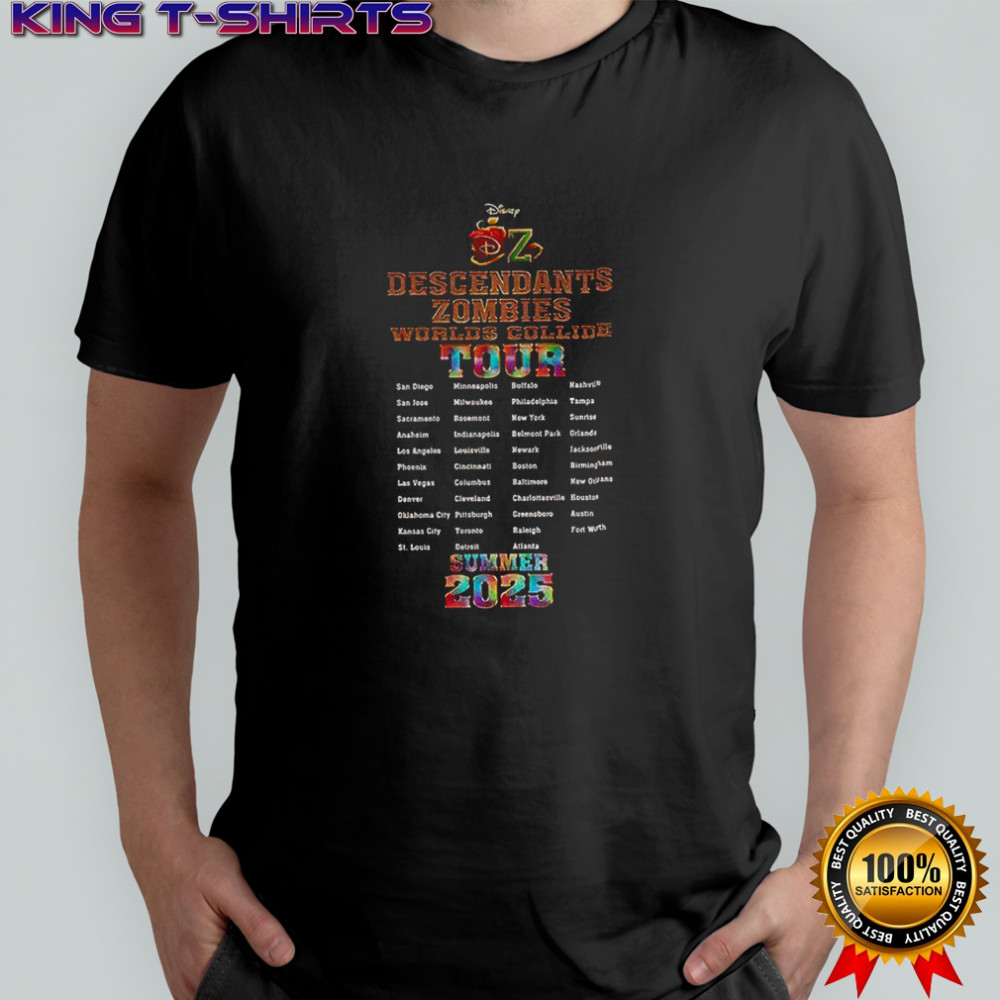 Descendants Zombies Worlds Collide Tour Dates Disney summer 2025 shirt