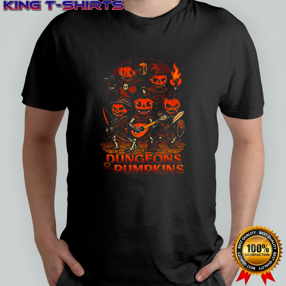 Dungeon Pumpkin D and D Halloween shirt